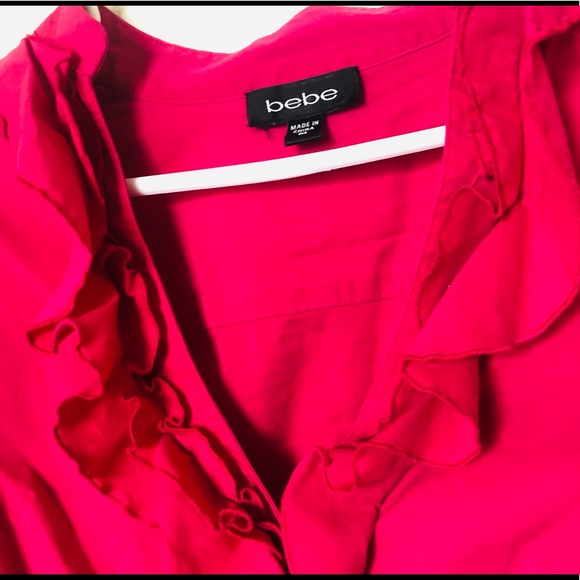 Hot pink Bebe blouse size: medium - Picture 2 of 3